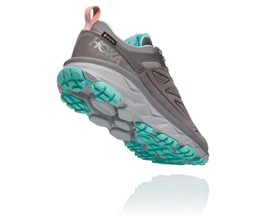 Trail Shoes Womens - Hoka One One Challenger Low GORE-TEX - Grey - LVXNJOU-58